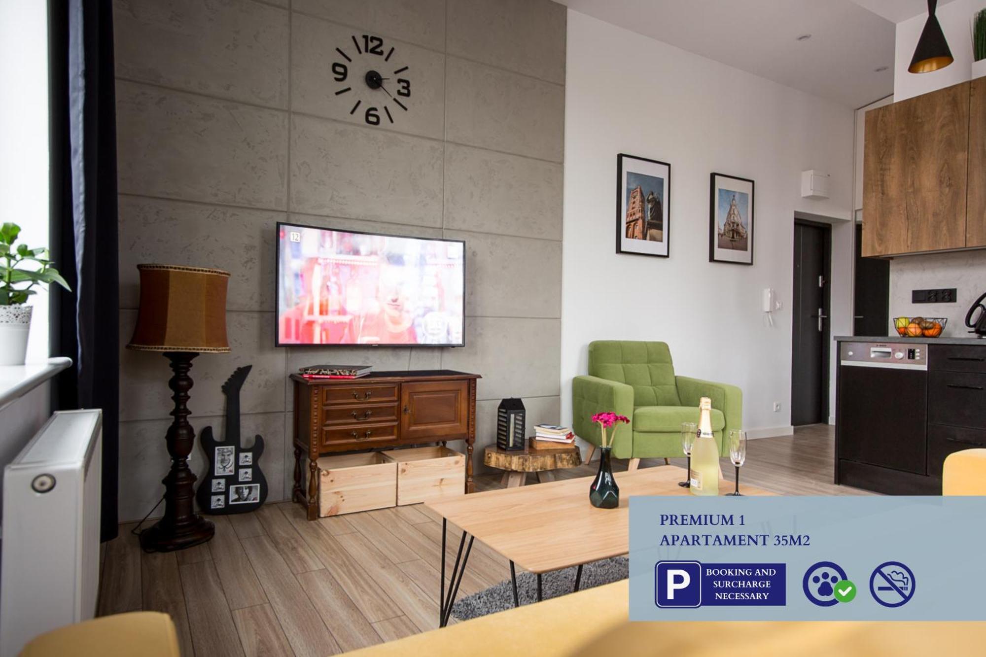 Premium Apartment With Free Private Parking Torun Bagian luar foto