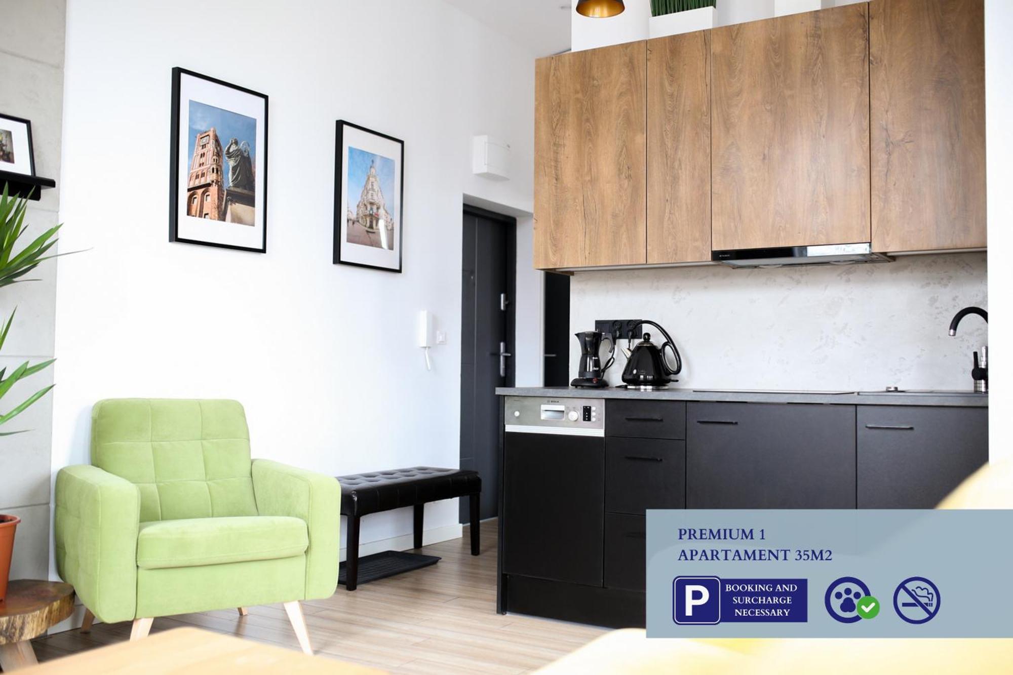 Premium Apartment With Free Private Parking Torun Bagian luar foto